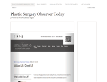 Tablet Screenshot of plasticsurgeryobserver.com